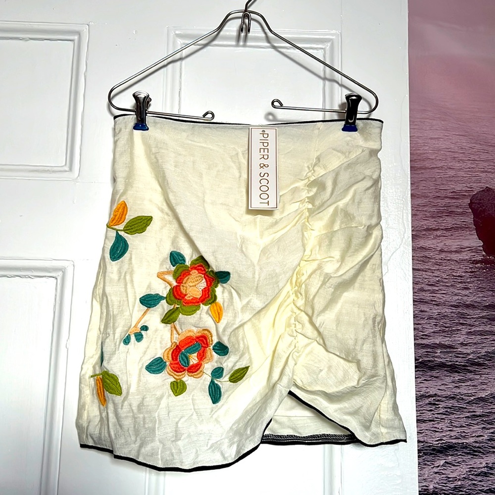 Piper & Scoot Promisa Embroidered Skirt